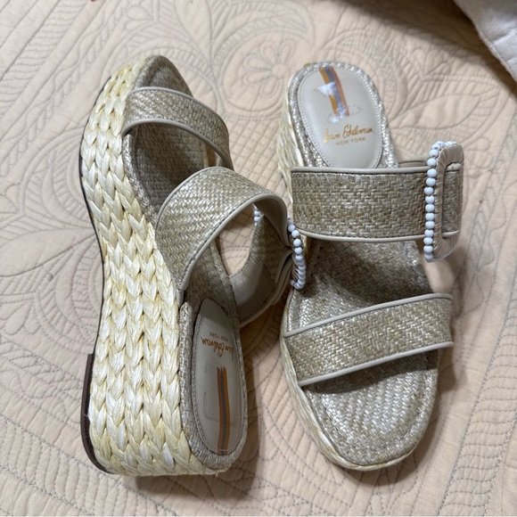 Sam Edelman Chase platform wedge espadrille sandal size 6M - Picture 2 of 11